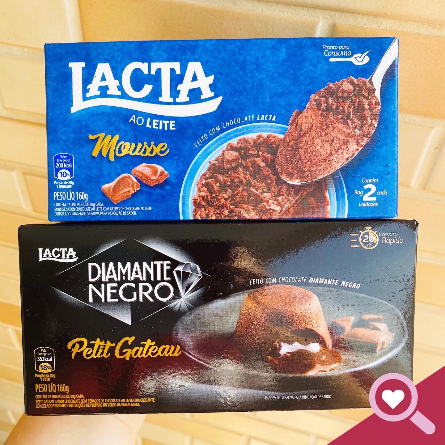 lançamento: Mousse chocolate ao leite e petit gateau Diamante negro Lacta