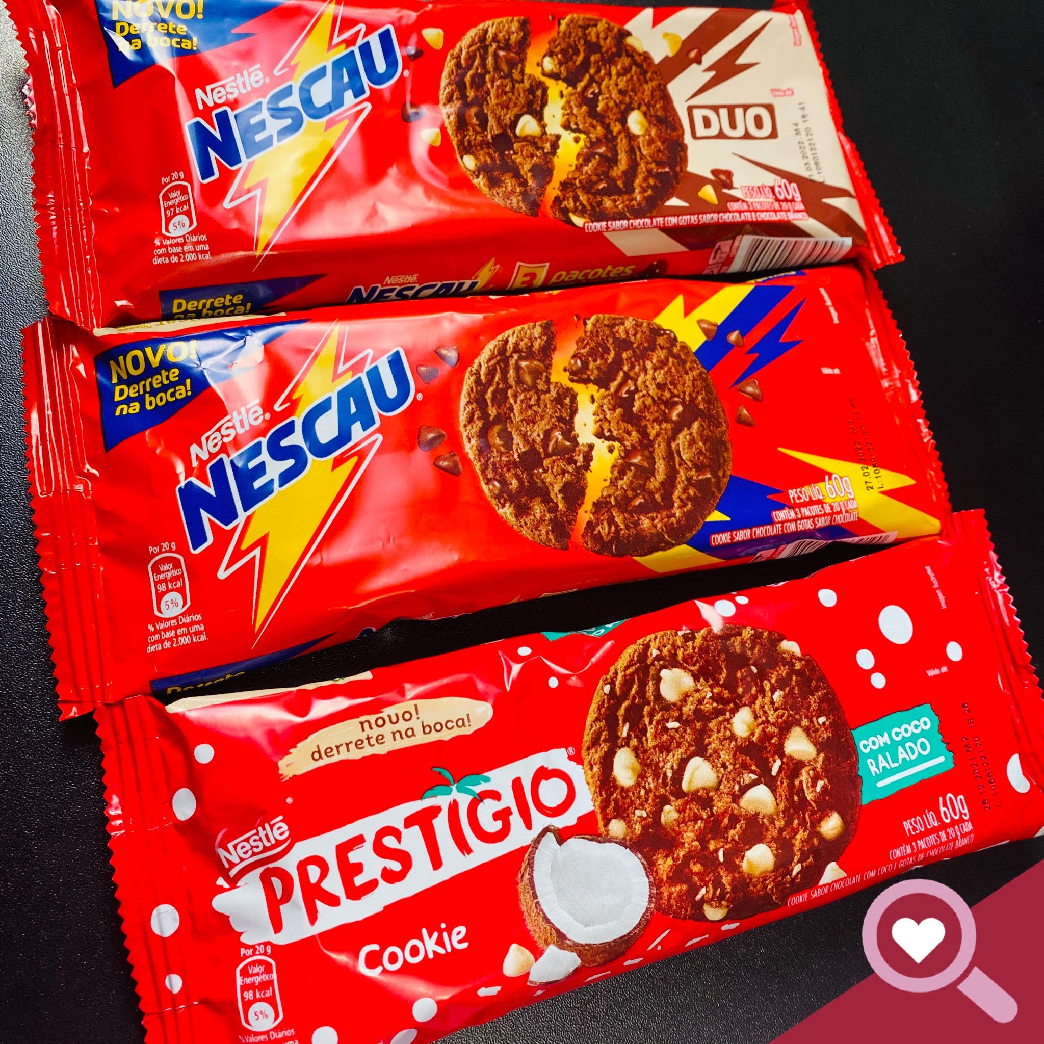Cookie Nescau e Prestígio