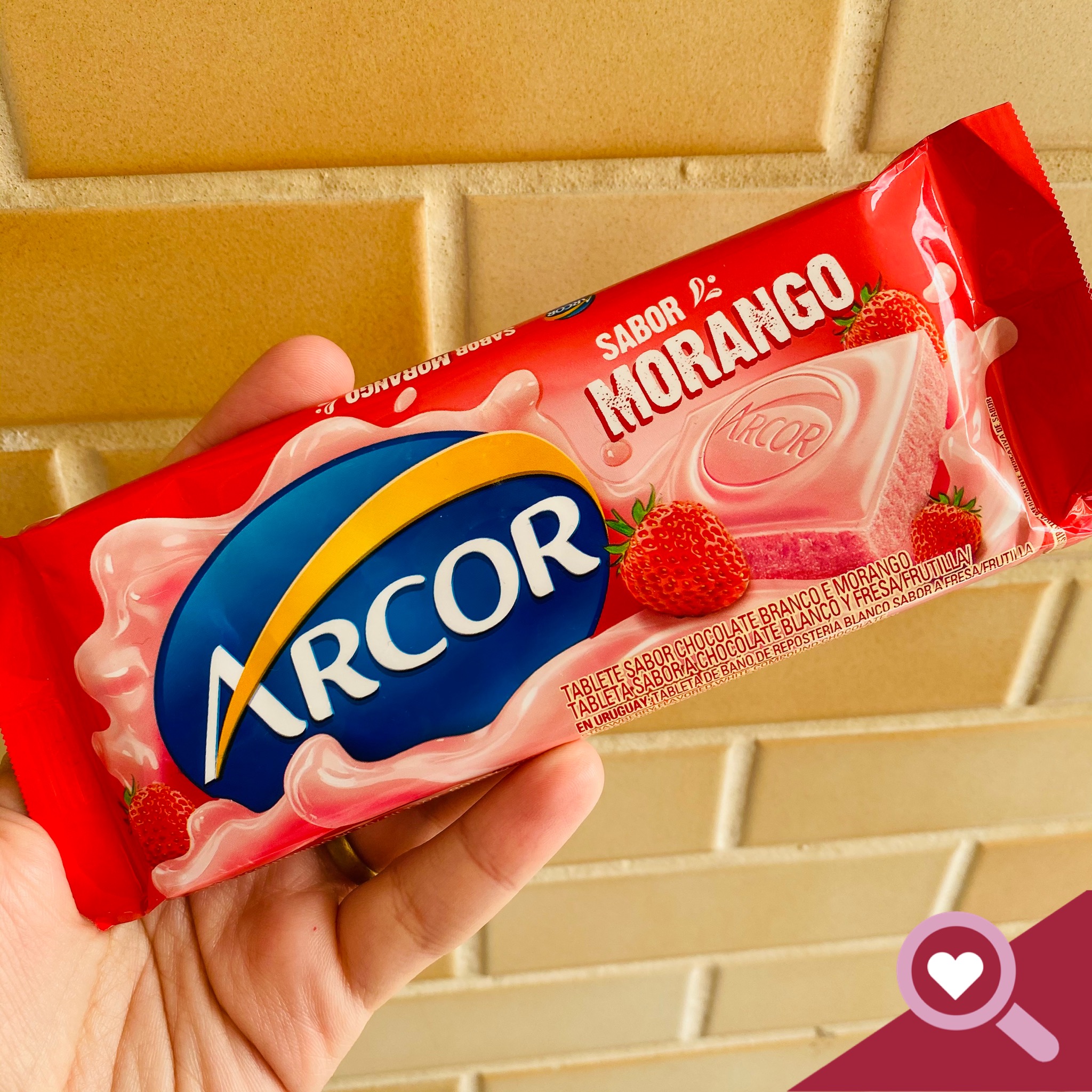 Chocolate sabor morango  Arcor
