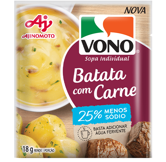 Sopas Vono com sódio reduzido