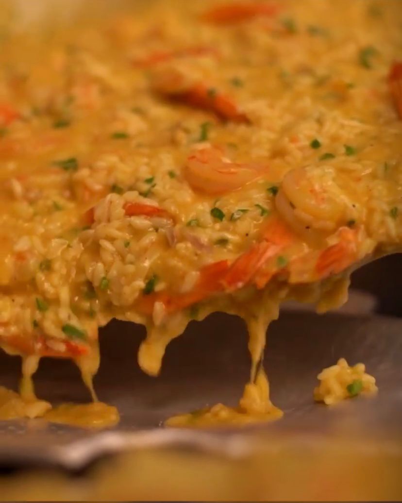 Risoto de Camarão rápido
