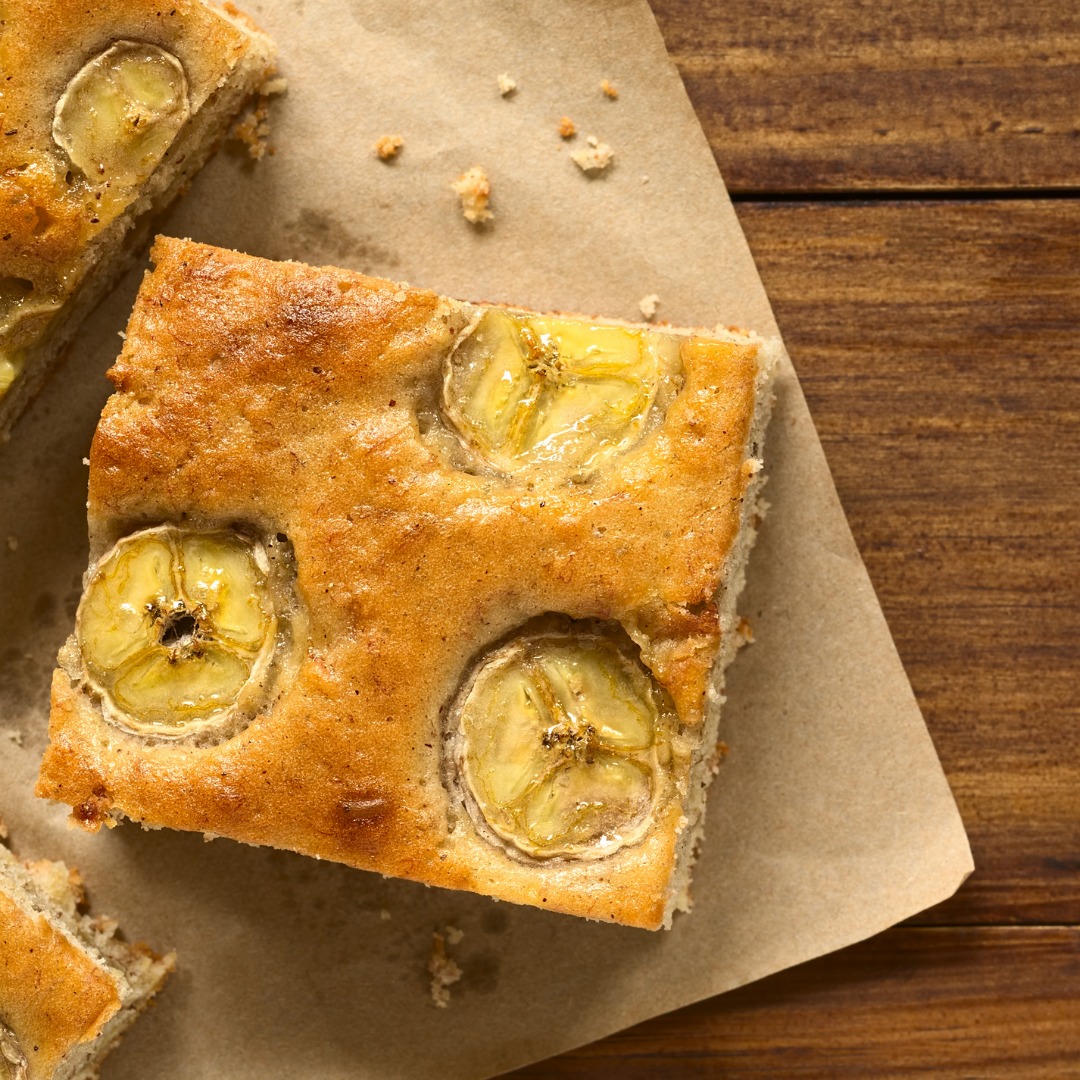 Bolo de Banana com Castanhas