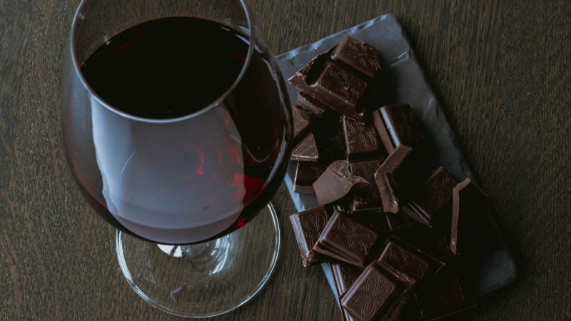 Brownie de vinho tinto