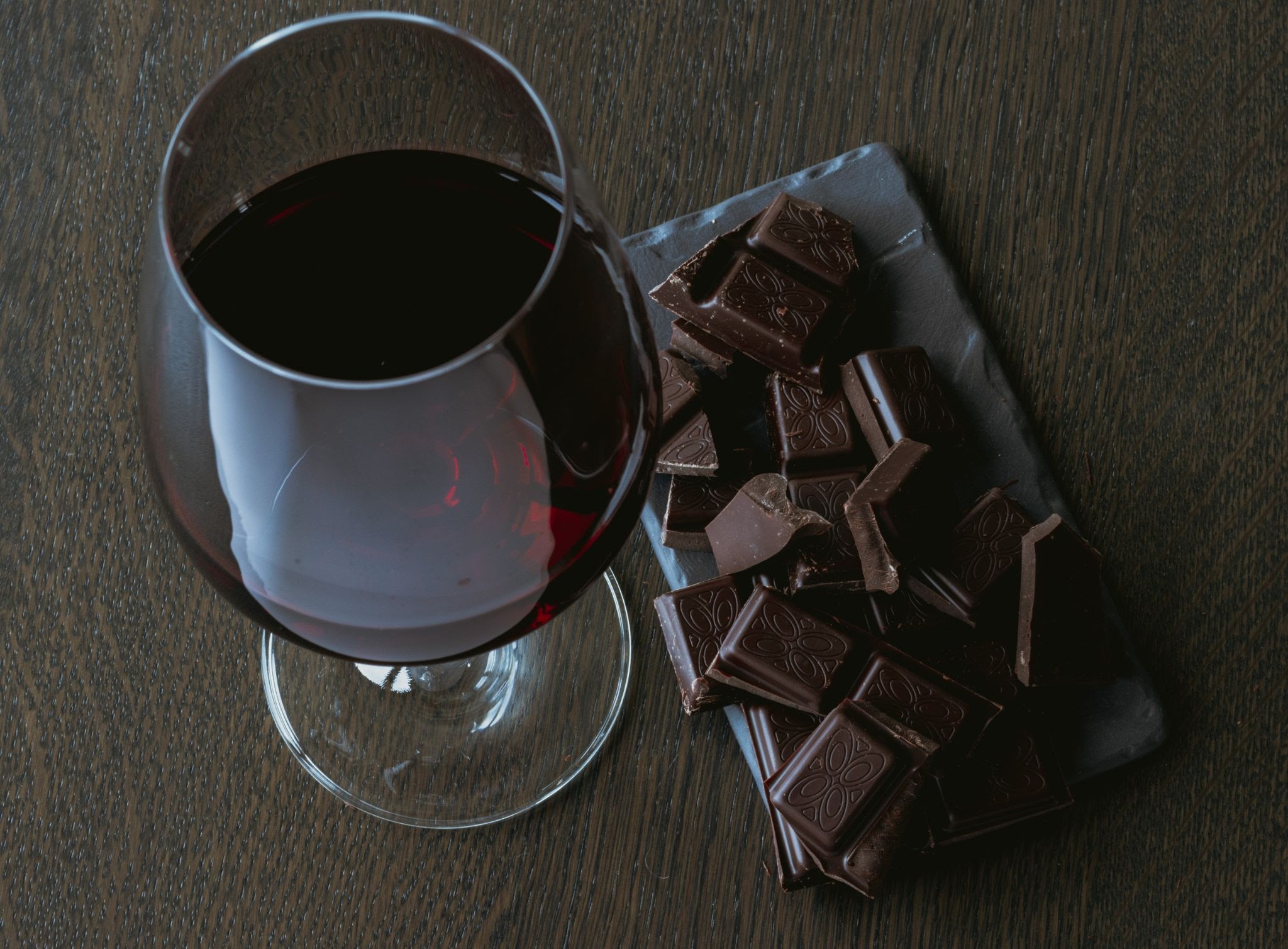 Brownie de vinho tinto