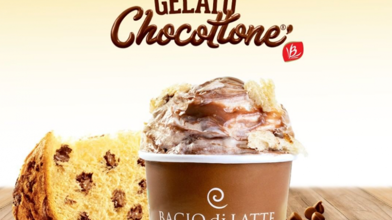 Novo gelato Chocottone ( Bauducco + Bacio di Latte)
