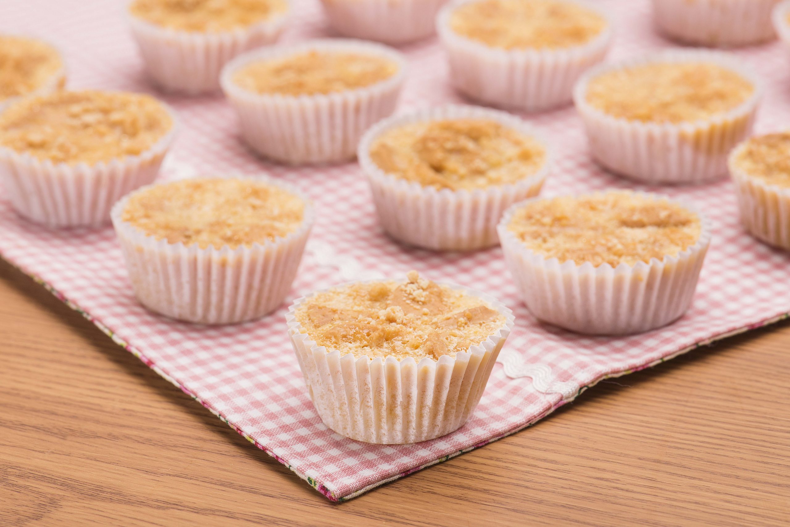 Queijadinha com Biscoito