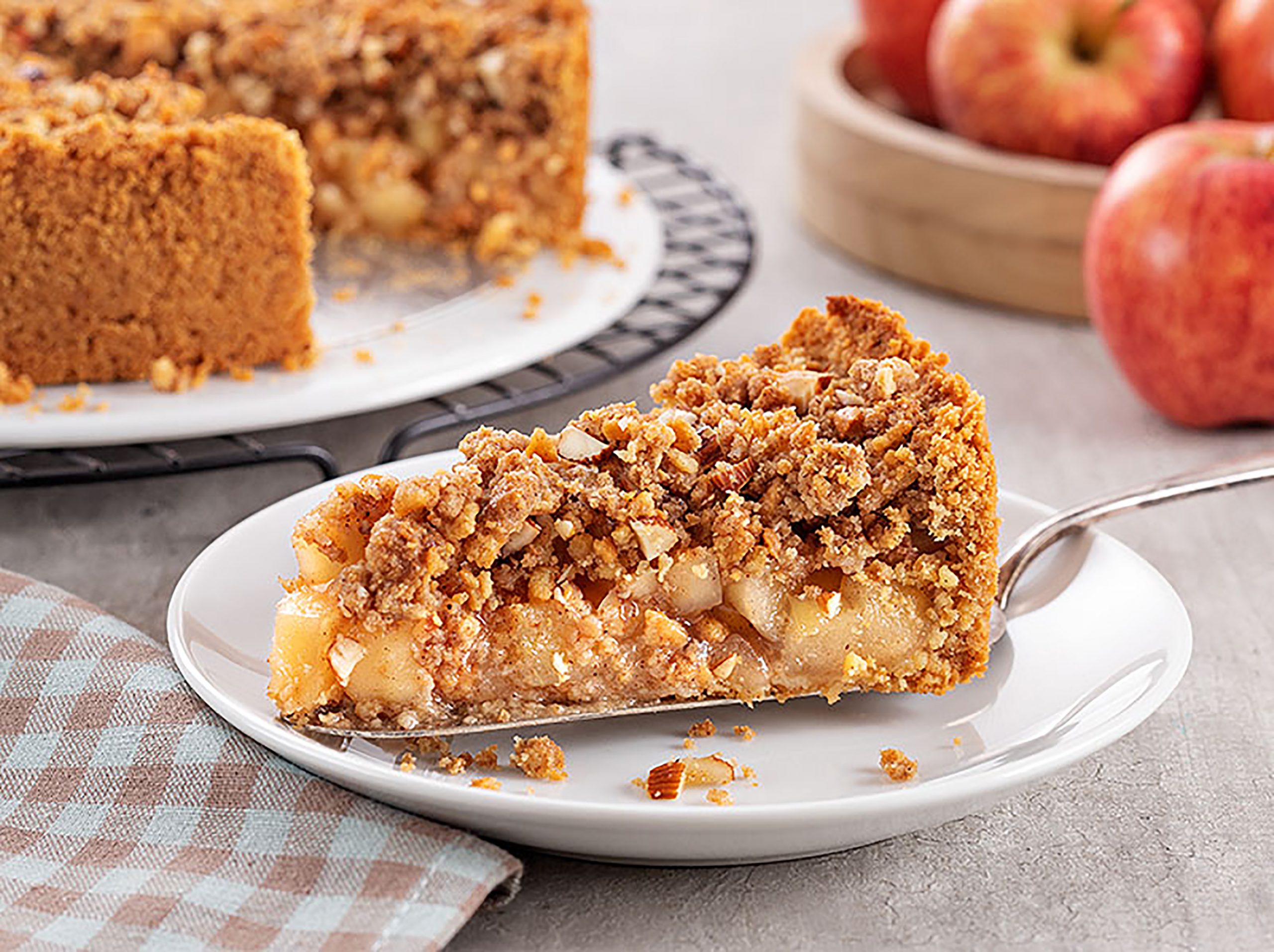 Torta Crumble de Maçã