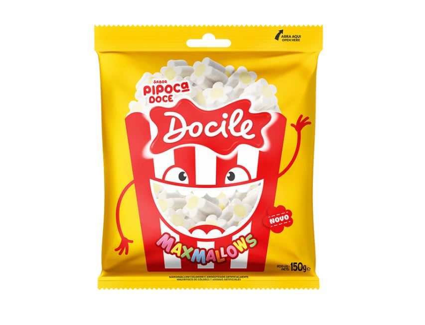 Docile lança Marshmallow sabor Pipoca Doce