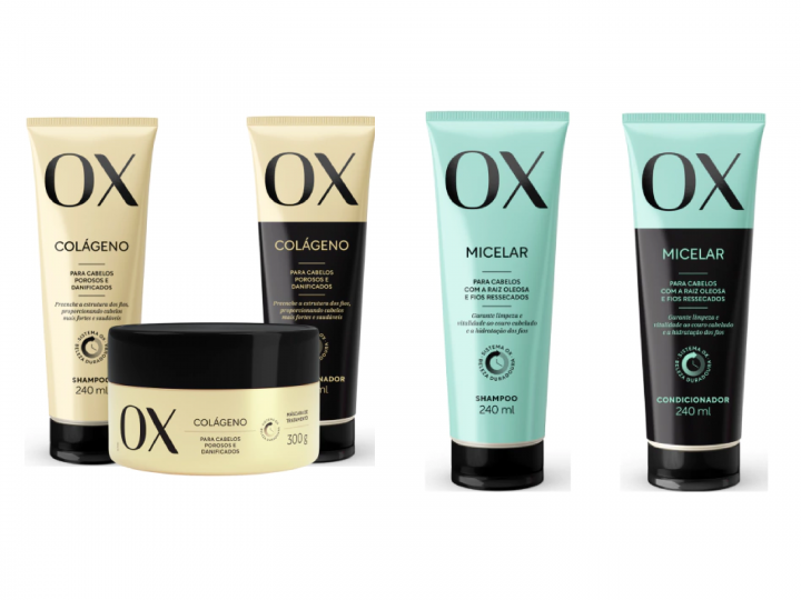 OX linhas Colágeno e Micelar